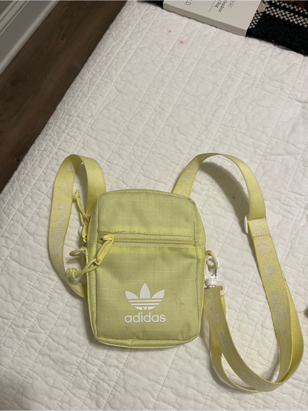adidas Trefoil Mini Crossbody in Light Yellow